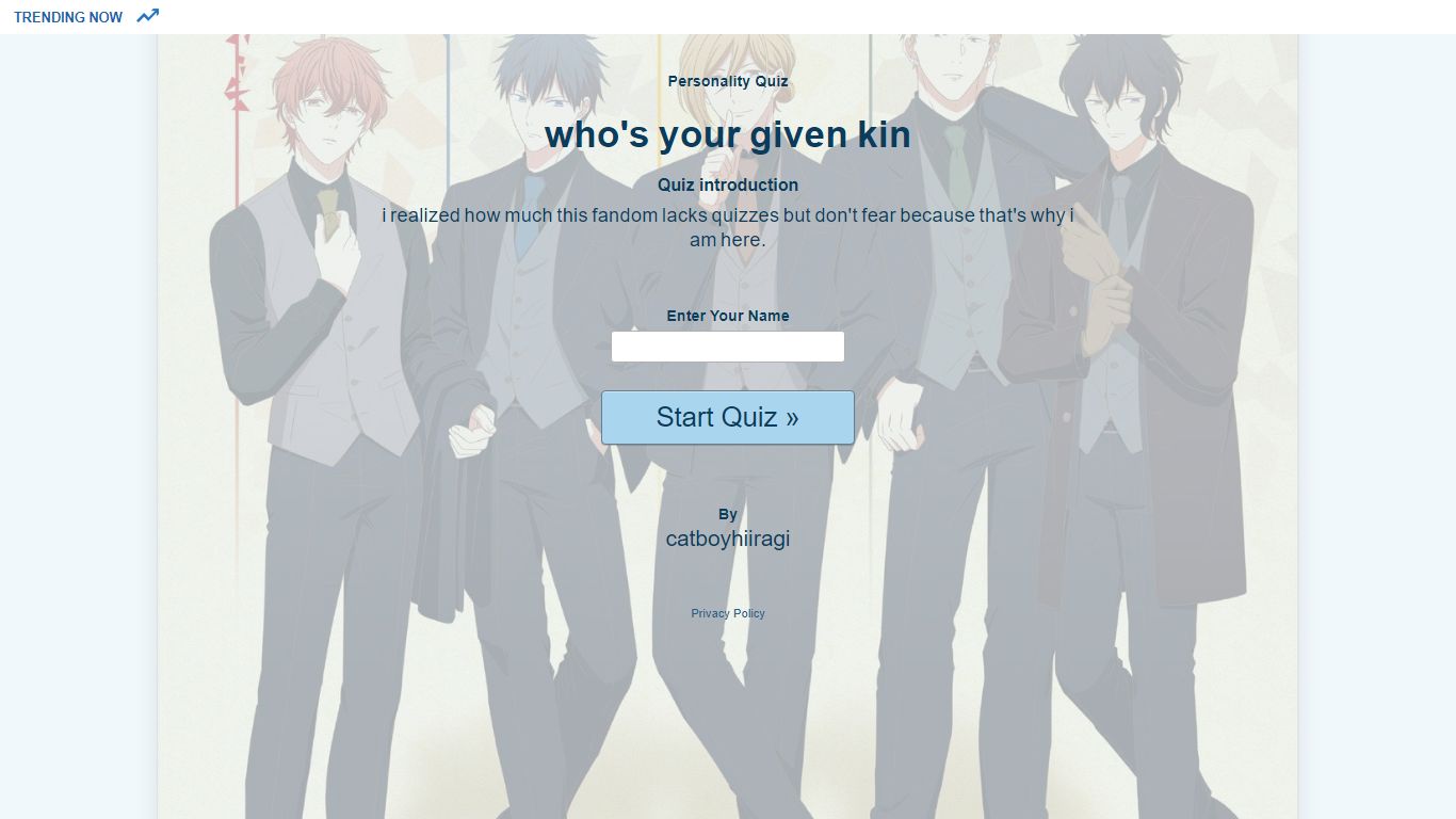 who's your given kin - Personality Quiz - uQuiz.com